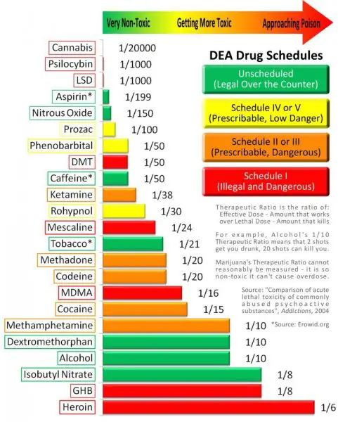 Drug Schedules Chart