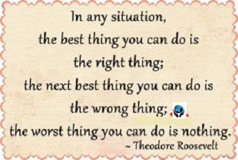 The worst thing you can do is nothing