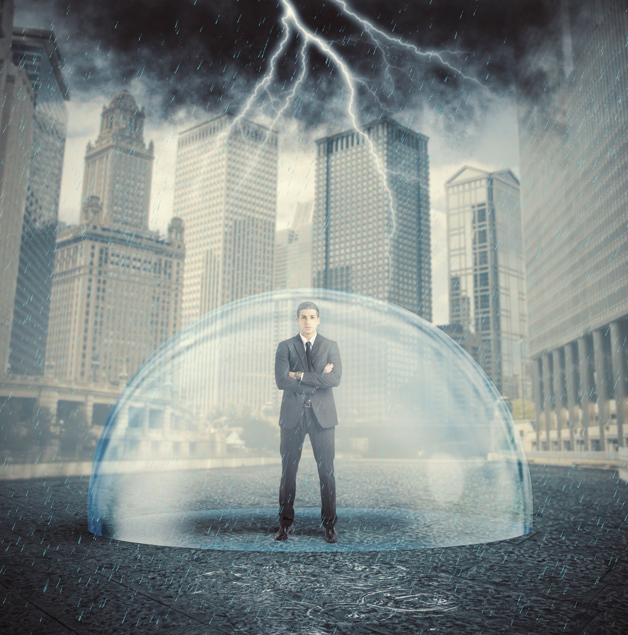 28604797-businessman-protected-from-the-crisis-with-a-crystal-ball