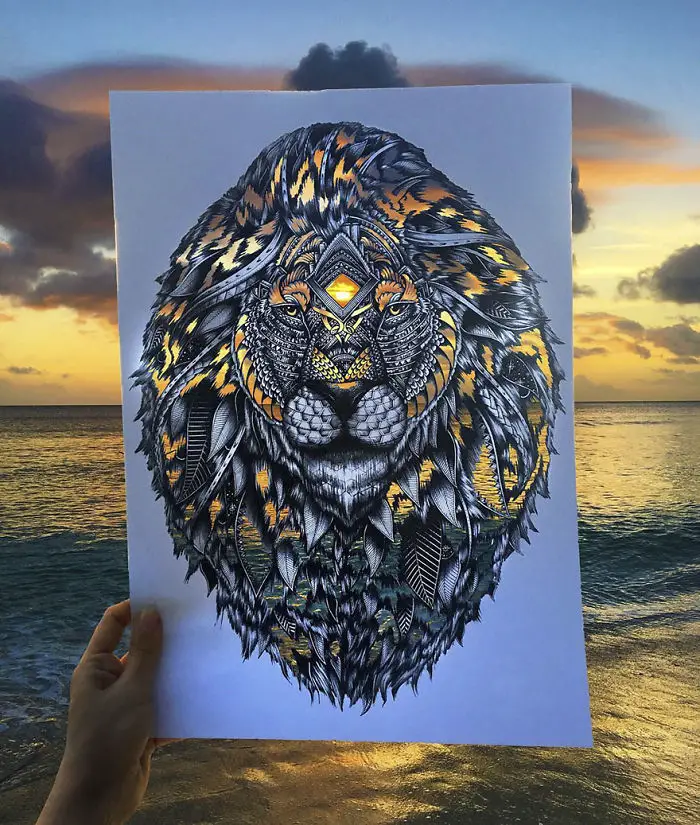 10+ Insanely Detailed Animal Drawings That Will Make You Fall In Love