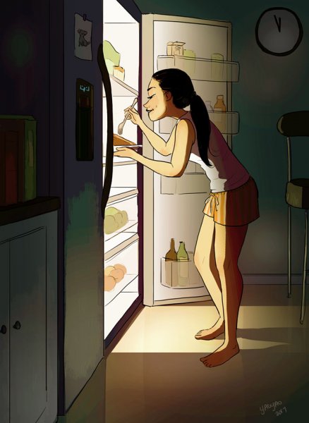 happiness living alone illustrations yaoyao ma van as 126 5991ad1186d5e 700