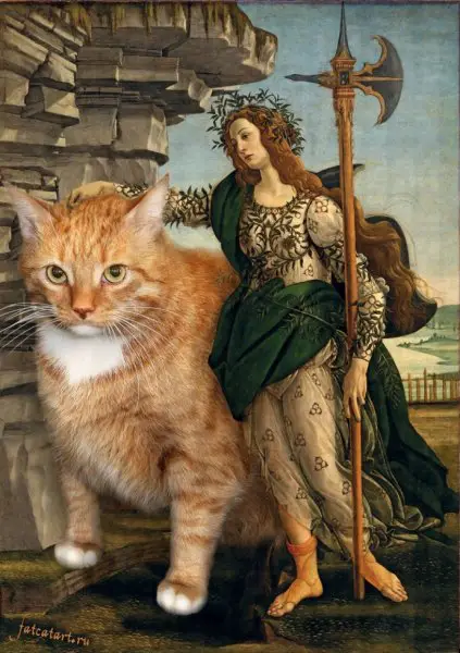 cats13 “Pallas and the Centaur” by Sandro Botticelli