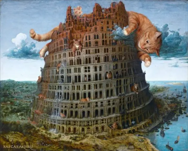 cats16 “The Tower of Babel” by Pieter Bruegel the Elder