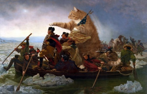 cats19 “Washington Crossing the Delaware” by Emanuel Leutze
