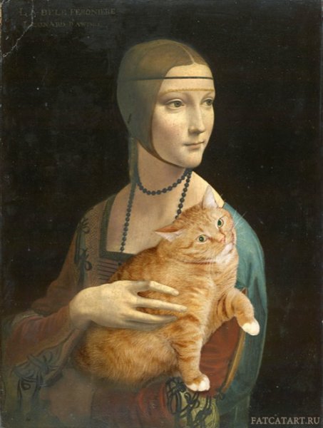 cats8 “Lady with an Ermine” by Leonardo da Vinci