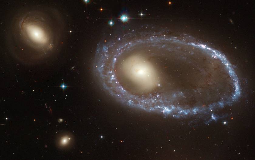 ring galaxy on Hubble Space Telescope