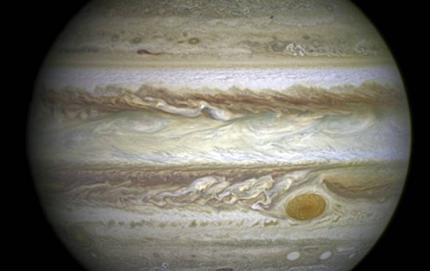 Hubble Space Telescope capured jupiter