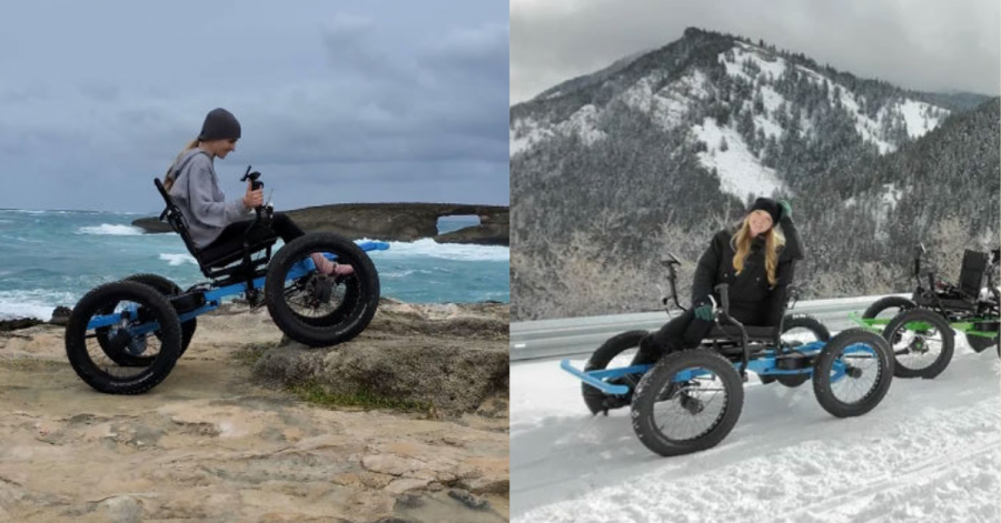 This Woman Can Go Anywhere with the custom wheelchair.